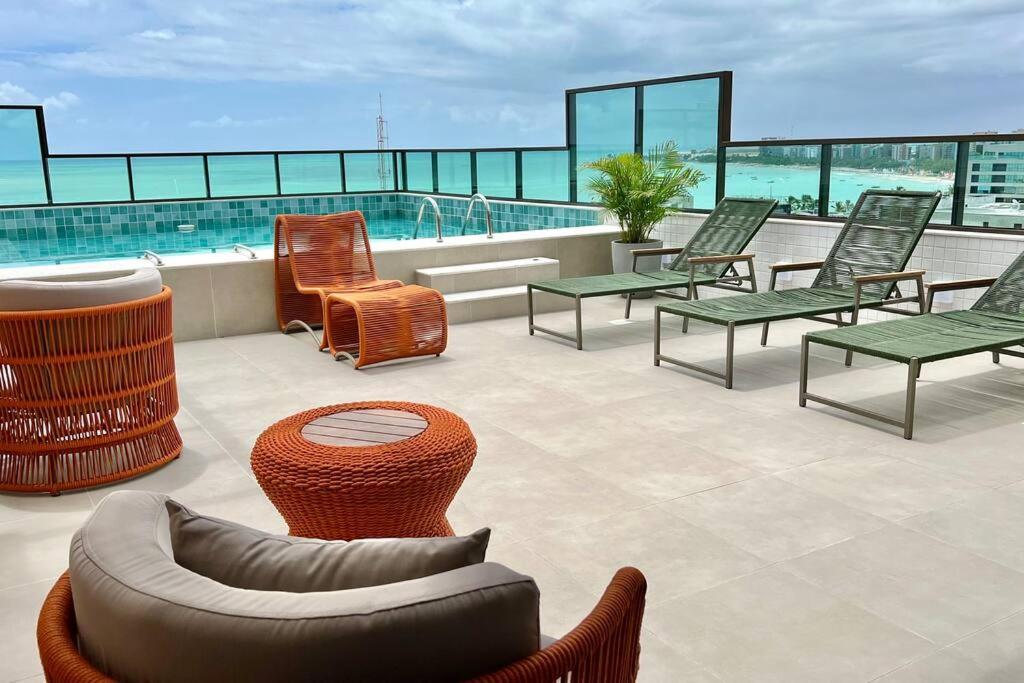 Smart Stay 1103 Na Praia De Ponta Verde - Piscina - Academia - Ar Na Sala - Coworking - A 200M Da Praia Maceió Exterior foto